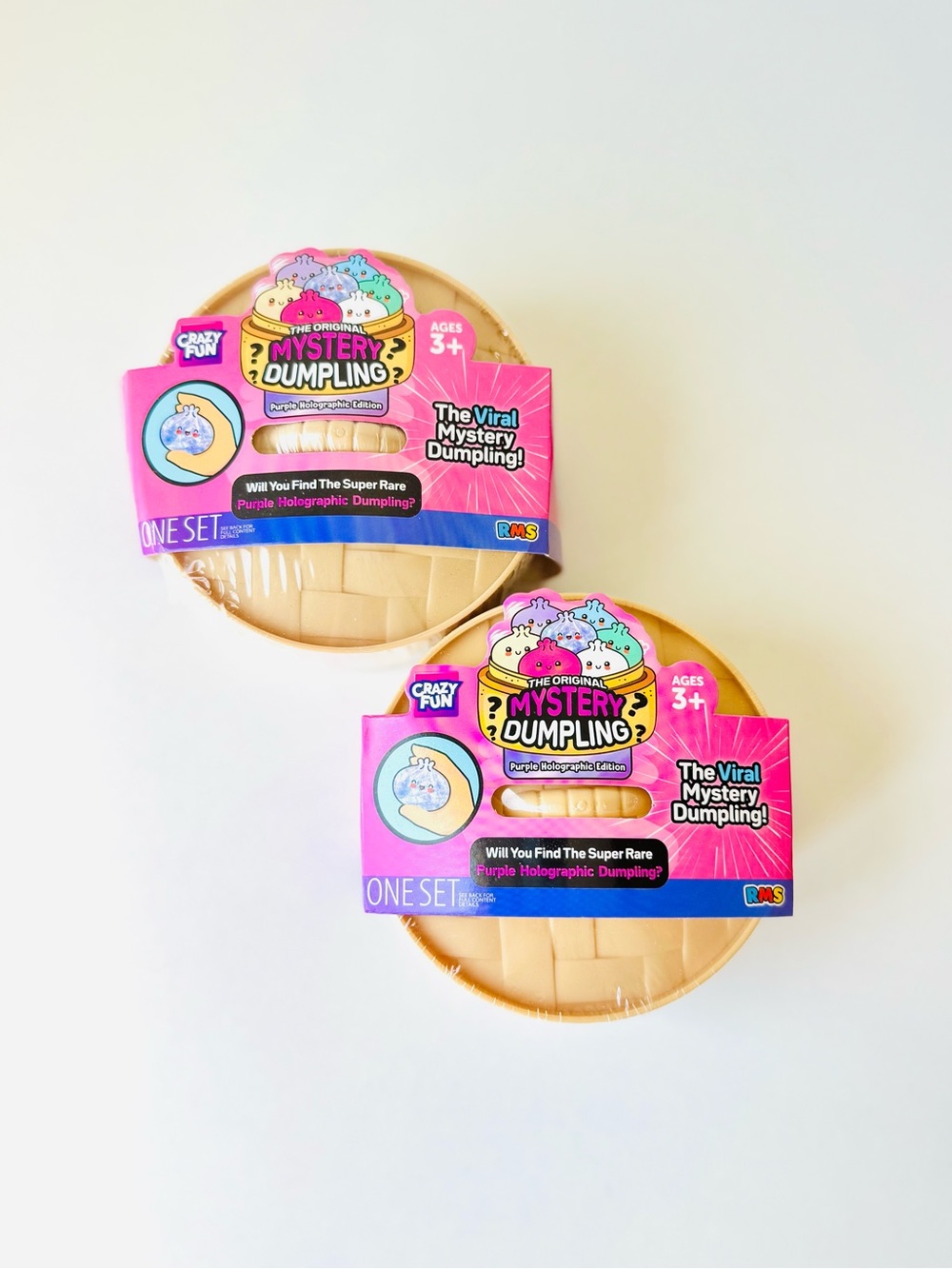 2x squishy viral mystery dumpling -Purple Holographic Dumpling -NEW RELEASE!!